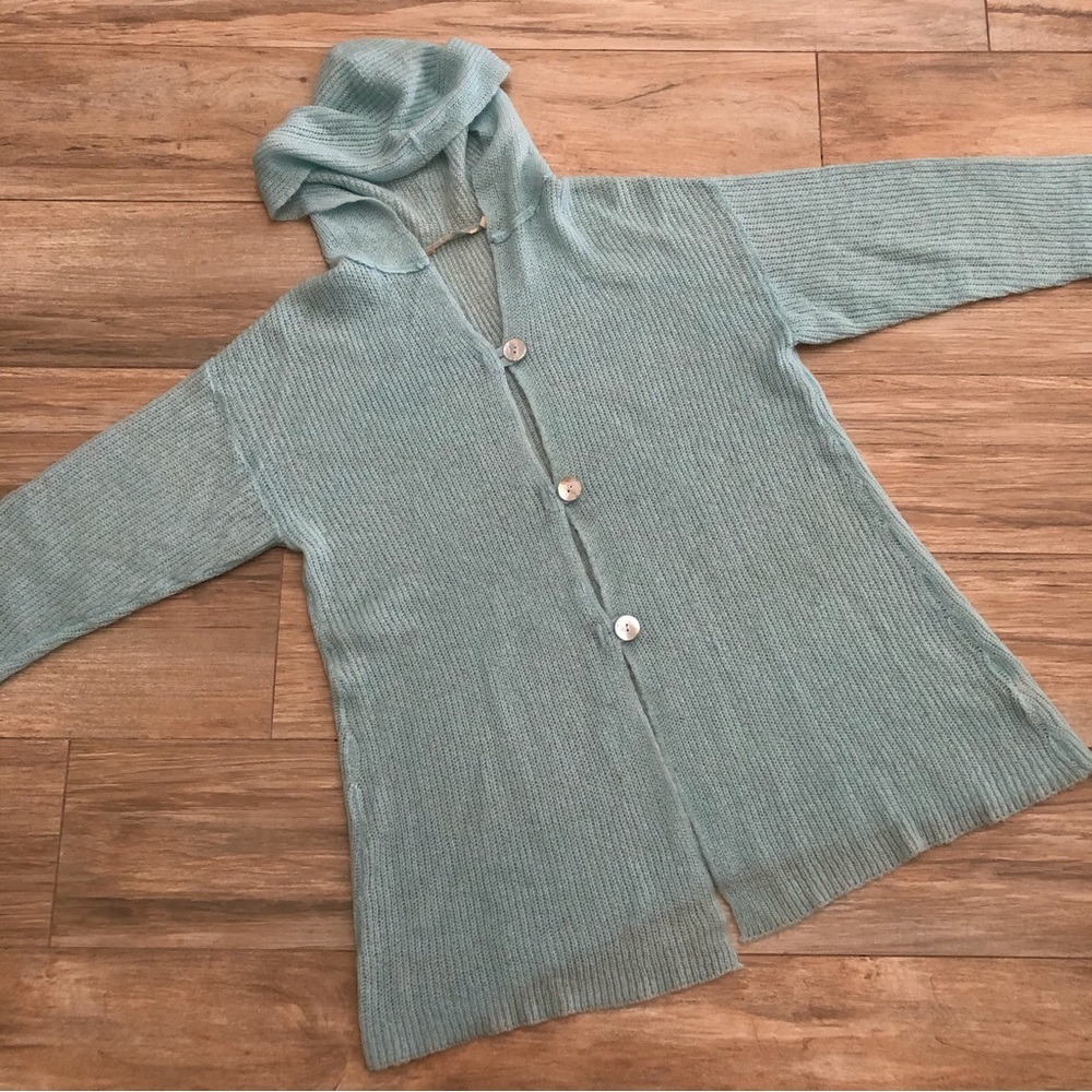 Soft Surroundings Lessie Hooded Cardigan
